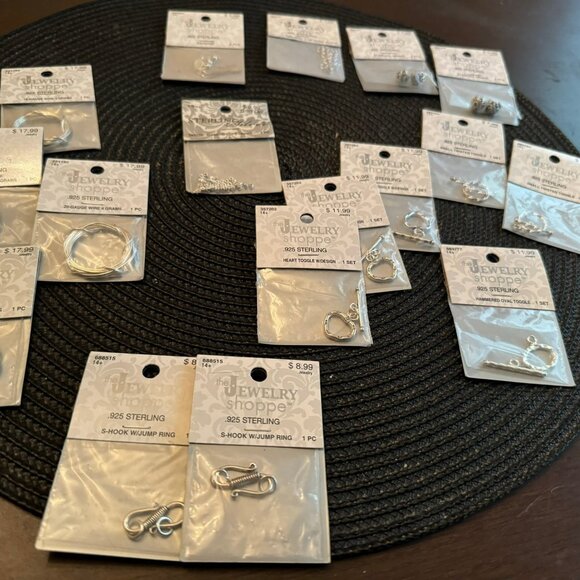 Sterling Silver .925 Jewelry Making Supplies Bundle - Picture 2 of 6